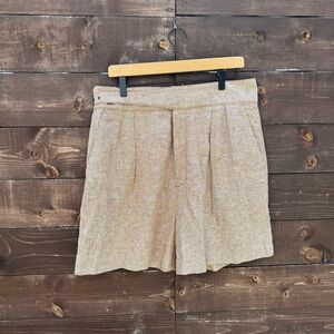 Banana Republic Tan Cotton & Linen Shorts Size 14